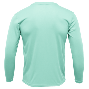 Saltwater Born UPF 50+ Long Sleeve Men's Clean "Life Is Better At The Beach" Turtle Long Sleeve UPF 50+ Dry-Fit Shirt