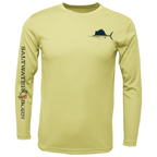 Saltwater Born UPF 50+ Long Sleeve S / CANARY Clean Sailfish Long Sleeve UPF 50+ Dry-Fit Shirt