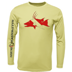 Saltwater Born UPF 50+ Long Sleeve S / CANARY Key West, FL Hogfish Diver Long Sleeve UPF 50+ Dry-Fit Shirt