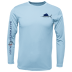 Saltwater Born UPF 50+ Long Sleeve S / ICE BLUE Clean Sailfish Long Sleeve UPF 50+ Dry-Fit Shirt