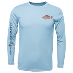 Saltwater Born UPF 50+ Long Sleeve S / ICE BLUE Clean Snapper Long Sleeve UPF 50+ Dry-Fit Shirt