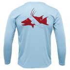 Saltwater Born UPF 50+ Long Sleeve S / ICE BLUE Florida Keys Hogfish Diver