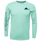 Saltwater Born UPF 50+ Long Sleeve S / SEAFOAM Clean Sailfish Long Sleeve UPF 50+ Dry-Fit Shirt