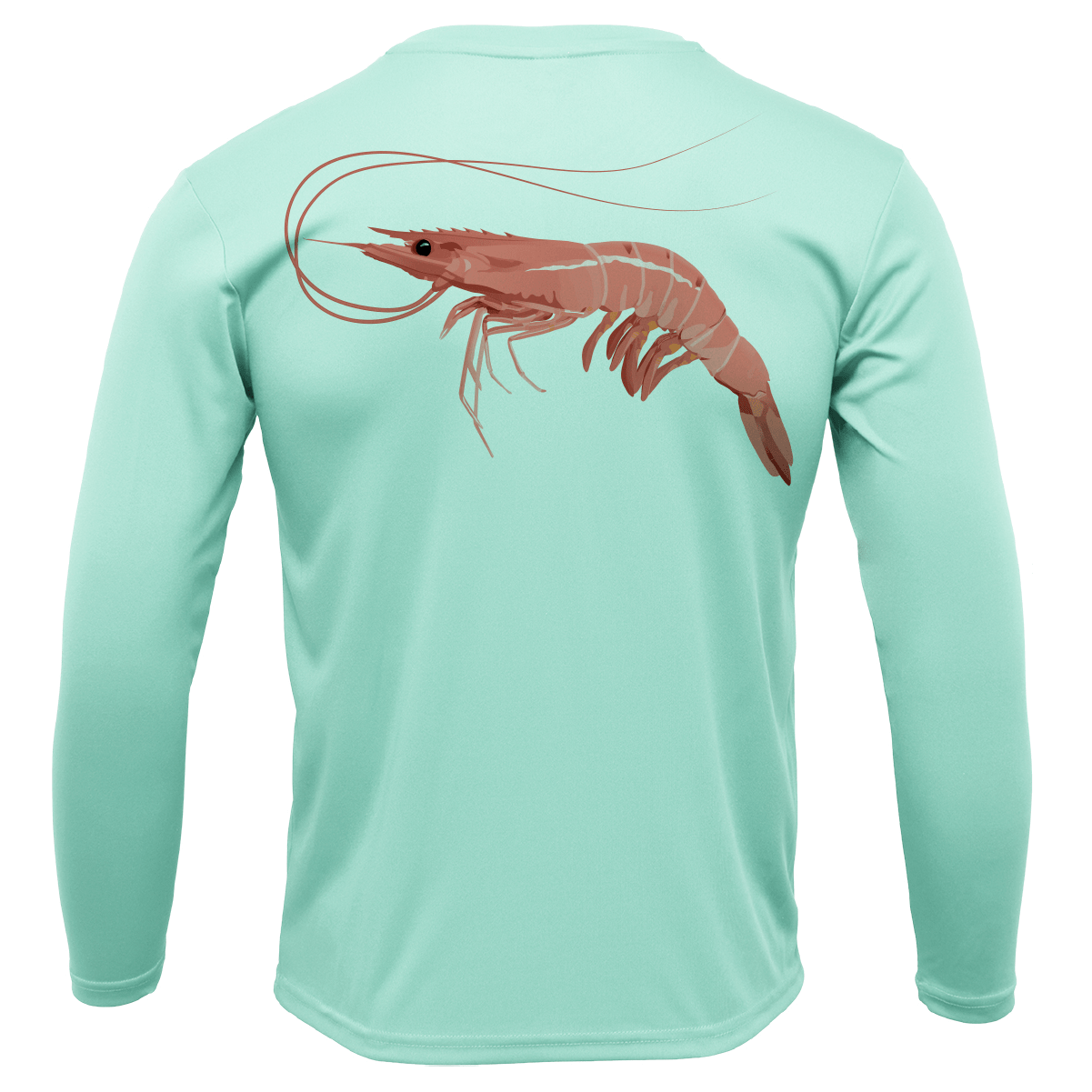 Saltwater Born UPF 50+ Long Sleeve S / SEAFOAM Key West, FL Jumbo Shrimp Long Sleeve UPF 50+ Dry-Fit Shirt