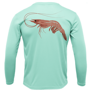 Saltwater Born UPF 50+ Long Sleeve S / SEAFOAM Key West, FL Jumbo Shrimp Long Sleeve UPF 50+ Dry-Fit Shirt