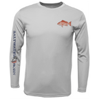 Saltwater Born UPF 50+ Long Sleeve S / SILVER Clean Snapper Long Sleeve UPF 50+ Dry-Fit Shirt