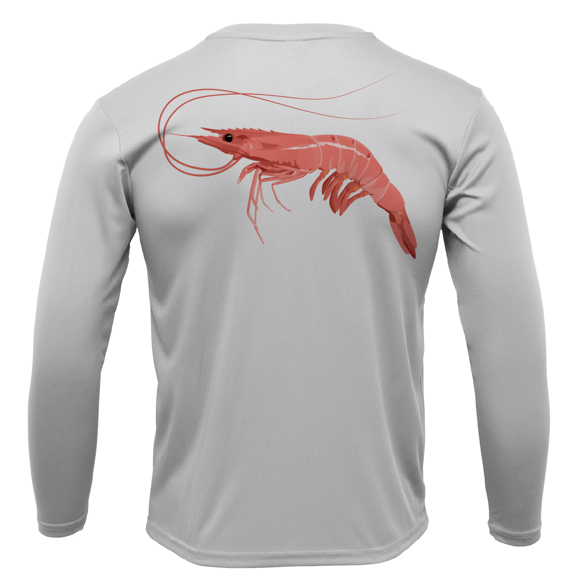 Saltwater Born UPF 50+ Long Sleeve S / SILVER Key West, FL Jumbo Shrimp Long Sleeve UPF 50+ Dry-Fit Shirt