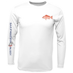 Saltwater Born UPF 50+ Long Sleeve S / WHITE Clean Snapper Long Sleeve UPF 50+ Dry-Fit Shirt