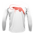 Saltwater Born UPF 50+ Long Sleeve S / WHITE Key West, FL Jumbo Shrimp Long Sleeve UPF 50+ Dry-Fit Shirt