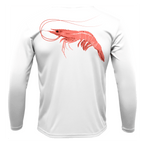 Saltwater Born UPF 50+ Long Sleeve S / WHITE Key West, FL Jumbo Shrimp Long Sleeve UPF 50+ Dry-Fit Shirt