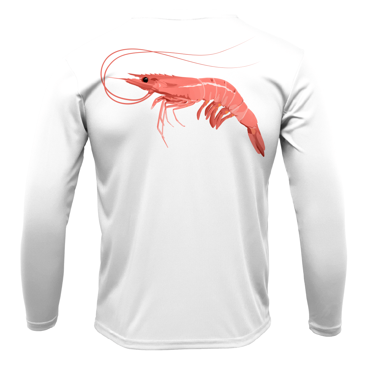 Saltwater Born UPF 50+ Long Sleeve S / WHITE Key West, FL Jumbo Shrimp Long Sleeve UPF 50+ Dry-Fit Shirt