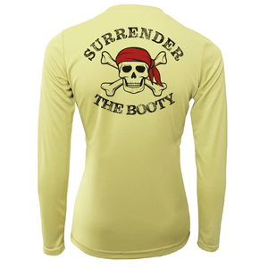 Saltwater Born UPF 50+ Long Sleeve XS / CANARY Florida Freshwater Born "Surrender The Booty" Women's Long Sleeve UPF 50+ Dry-Fit Shirt