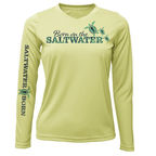Saltwater Born UPF 50+ Long Sleeve XS / CANARY Key West "Born On The Saltwater" Long Sleeve UPF 50+ Dry-Fit Shirt