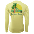 Saltwater Born UPF 50+ Long Sleeve XS / CANARY Key West Island Time Women's Long Sleeve UPF 50+ Dry-Fit Shirt