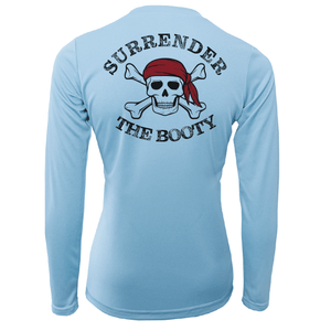 Saltwater Born UPF 50+ Long Sleeve XS / ICE BLUE Florida Freshwater Born "Surrender The Booty" Women's Long Sleeve UPF 50+ Dry-Fit Shirt