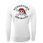 Saltwater Born UPF 50+ Long Sleeve XS / WHITE Key West "Surrender The Booty" Women's Long Sleeve UPF 50+ Dry-Fit Shirt