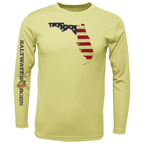 Saltwater Born UPF 50+ Long Sleeve YOUTH XS / CANARY Key West, FL Florida USA Boy's Long Sleeve UPF 50+ Dry-Fit Shirt