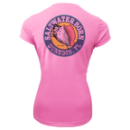 Saltwater Born UPF 50+ Short Sleeve Dunedin Florida Girl Women's Short Sleeve UPF 50+ Dry-Fit Shirt