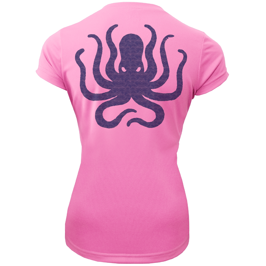 Saltwater Born UPF 50+ Short Sleeve Key West, FL Kraken Women's Short Sleeve UPF 50+ Dry-Fit Shirt