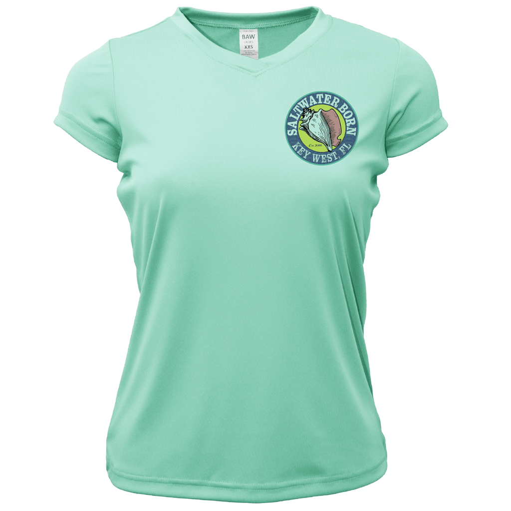 Saltwater Born UPF 50+ Short Sleeve Key West, FL Kraken Women's Short Sleeve UPF 50+ Dry-Fit Shirt
