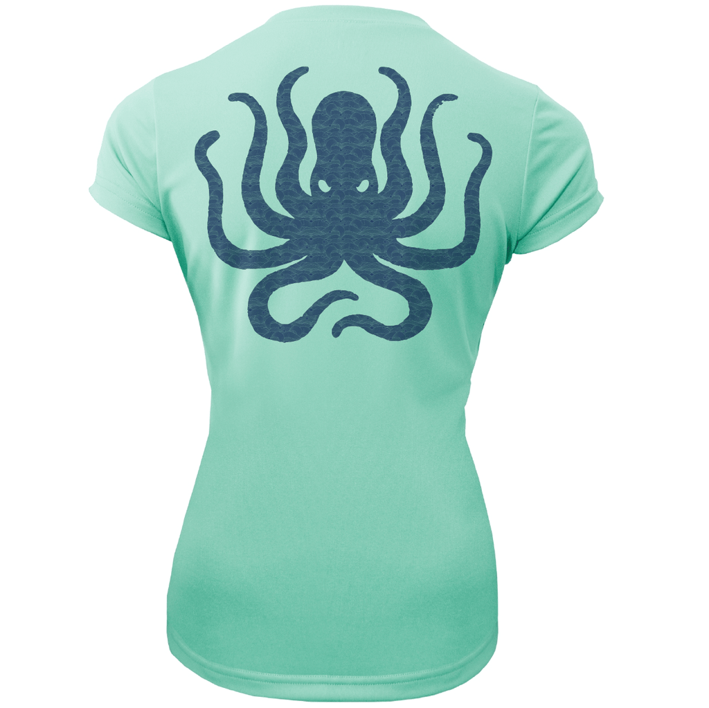 Saltwater Born UPF 50+ Short Sleeve Key West, FL Kraken Women's Short Sleeve UPF 50+ Dry-Fit Shirt