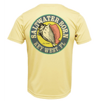 Saltwater Born UPF 50+ Short Sleeve Key West, FL Mahi on Chest Short Sleeve UPF 50+ Dry-Fit Shirt