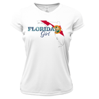 Saltwater Born UPF 50+ Short Sleeve XS / WHITE Dunedin Florida Girl Women's Short Sleeve UPF 50+ Dry-Fit Shirt