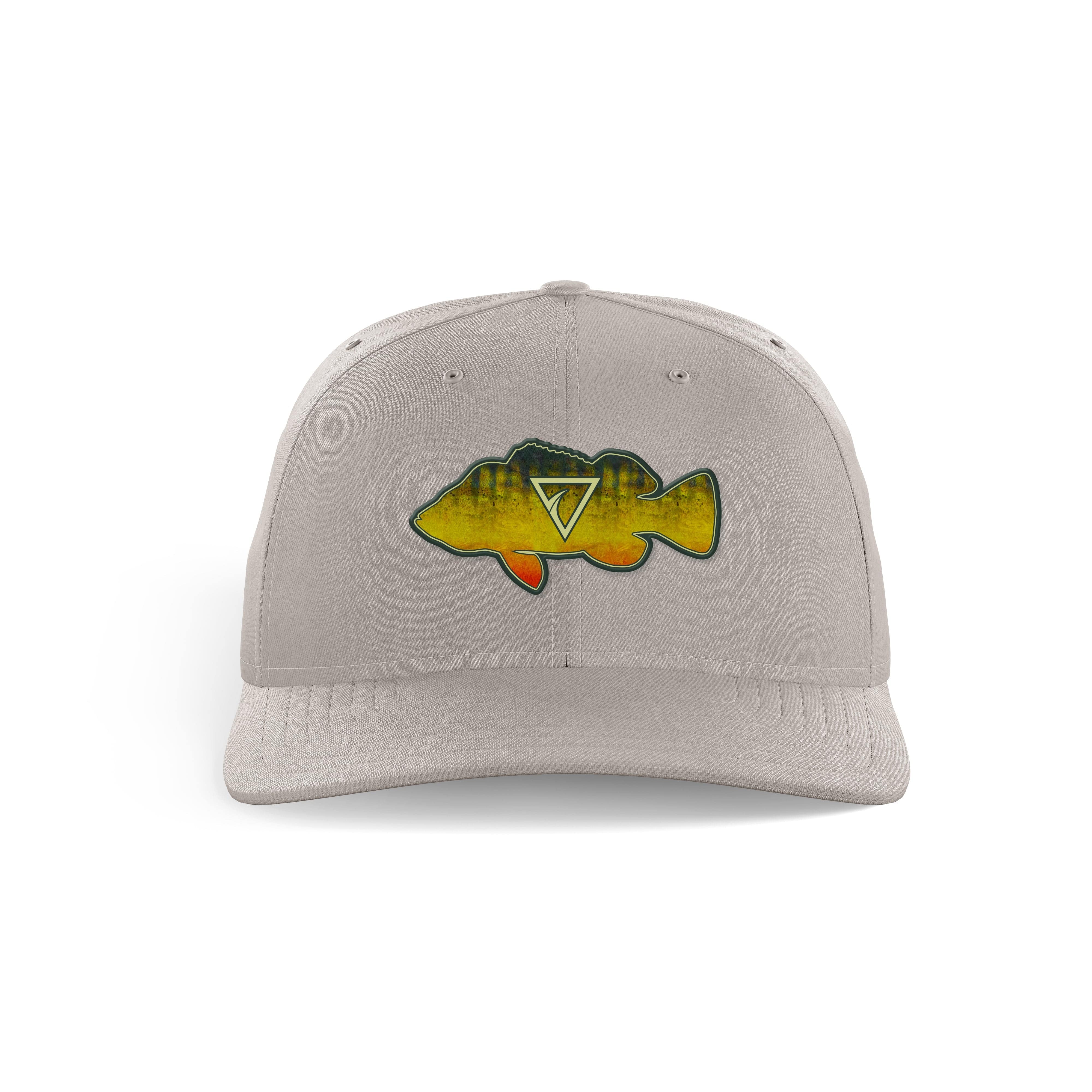 Peacock Bass | Tri Tec Performance Hat in Grey