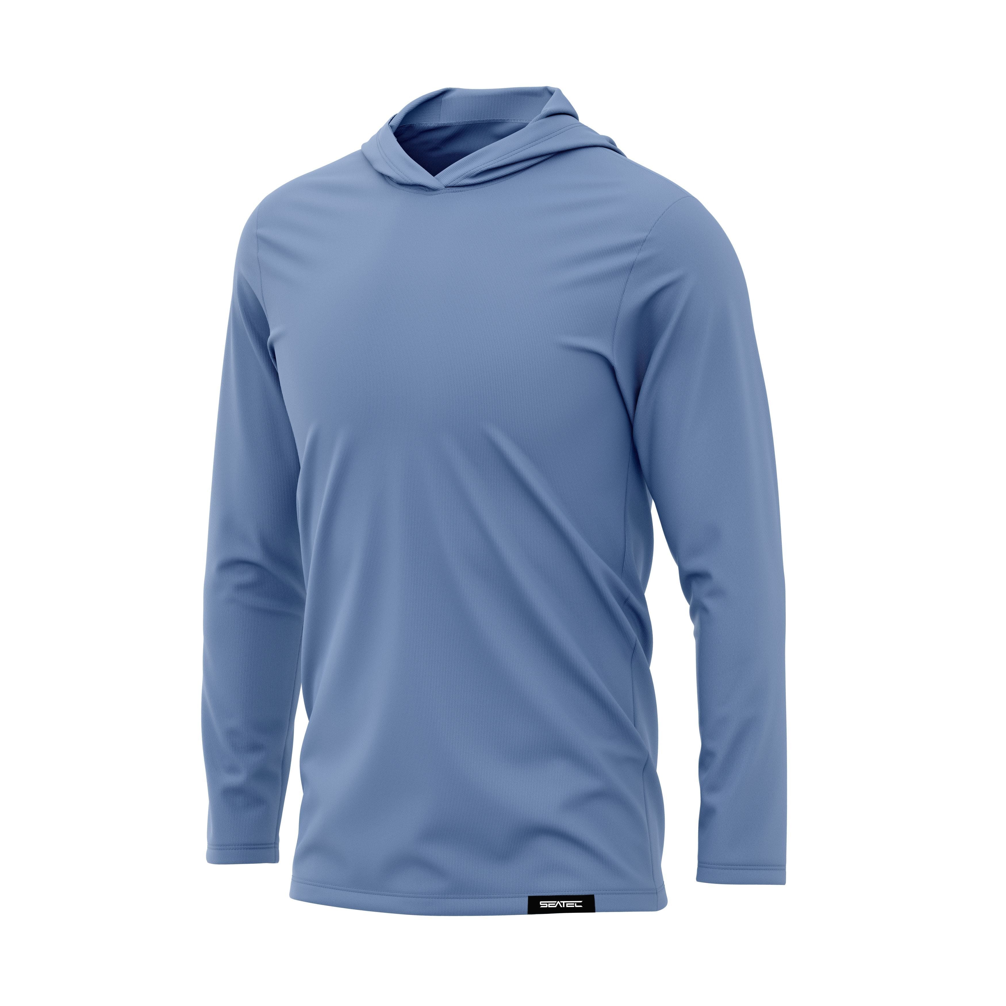 Men's Active | LS Hooded Shirt in Sky Blue | Size XL
