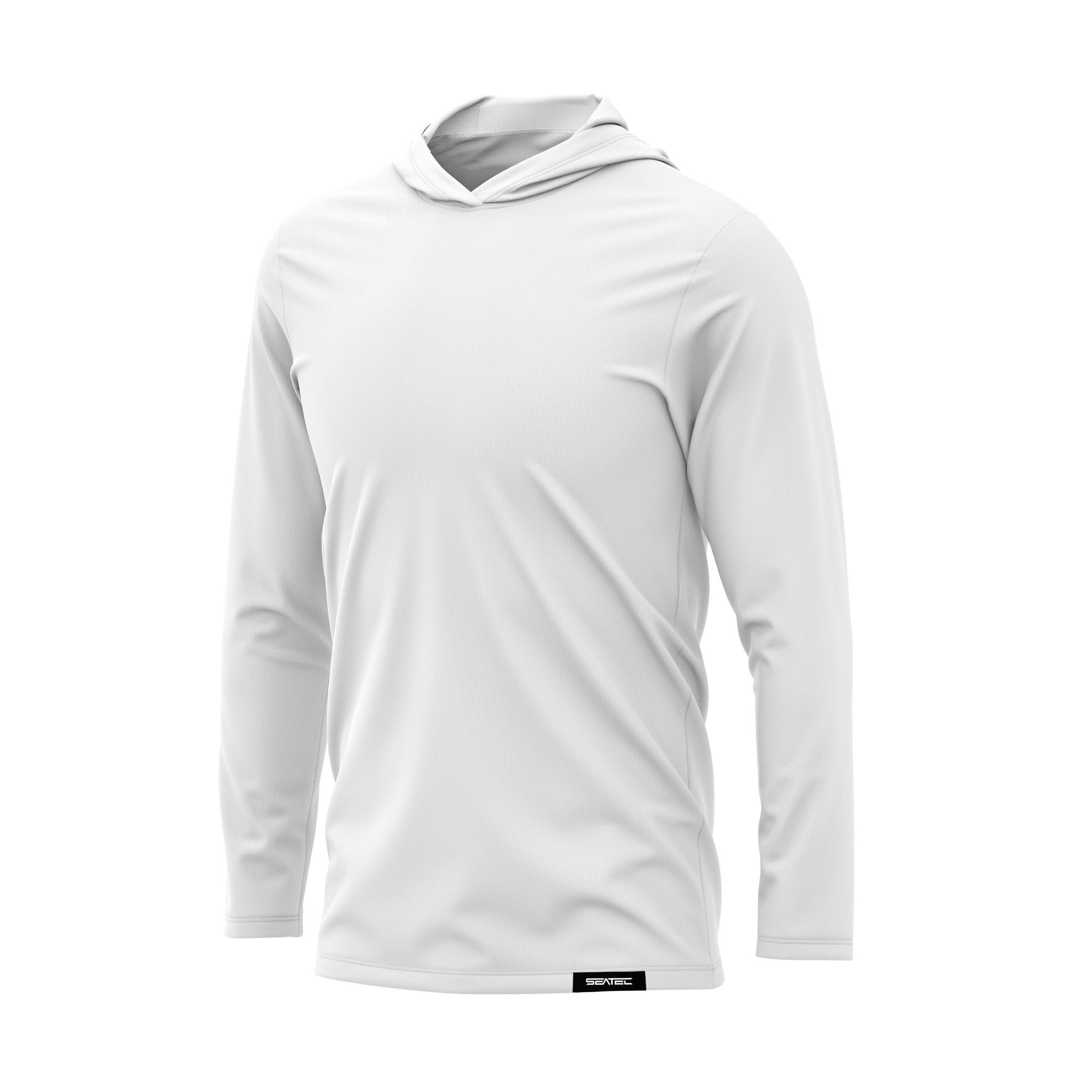 Seatec Outfitters Performance Shirts MEN'S ACTIVE | TITANIUM WHITE | LS HOODED