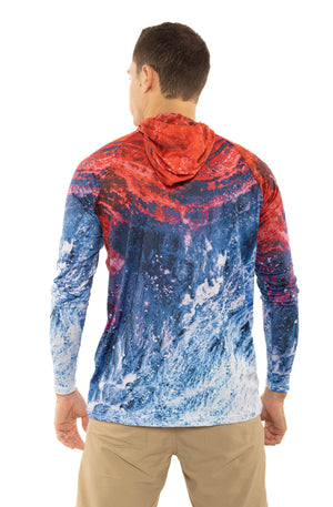 Seatec Outfitters Performance Shirts MEN'S SPORT TEC | AMERICAN SPINDRIFT | HOODED
