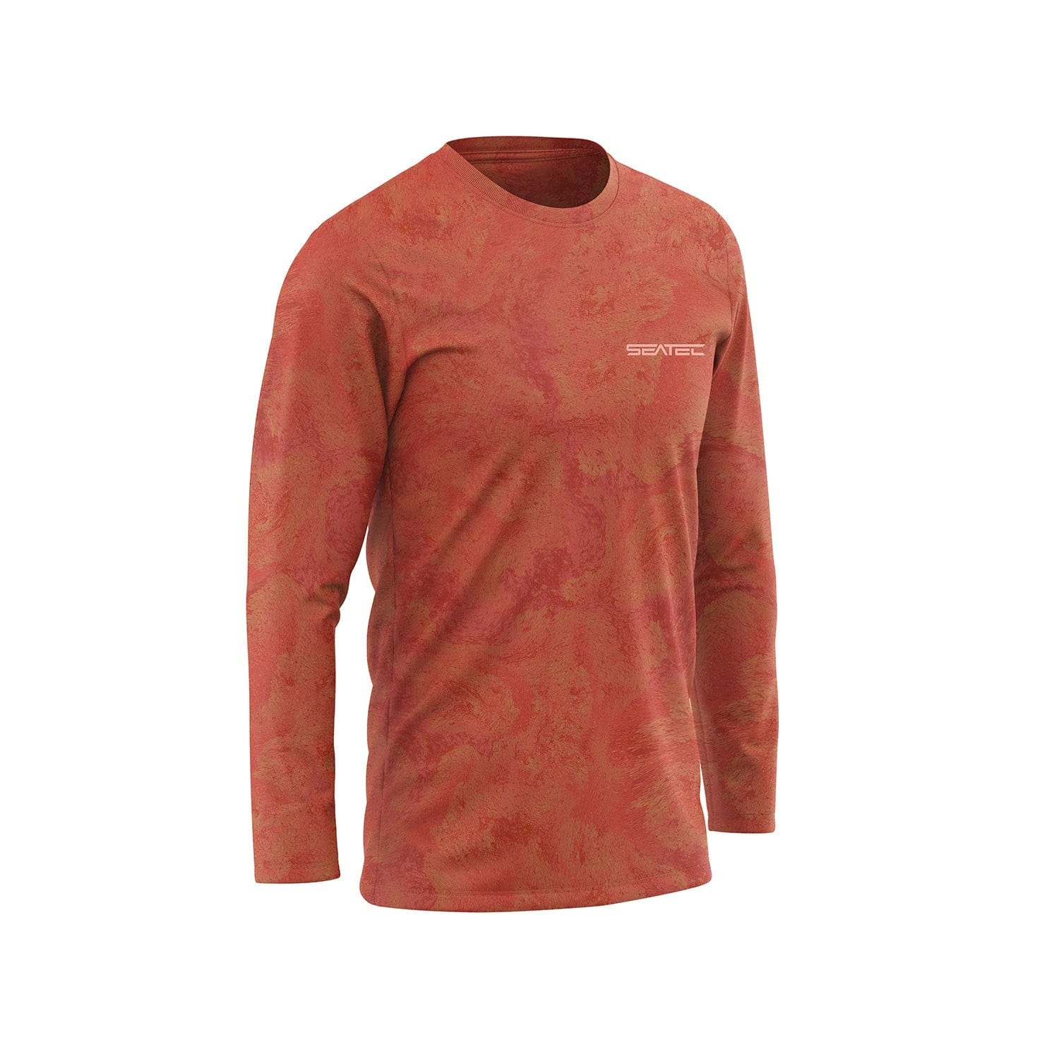 Men's Sport Tec | Fire Coral | Crew Shirt | Size Medium