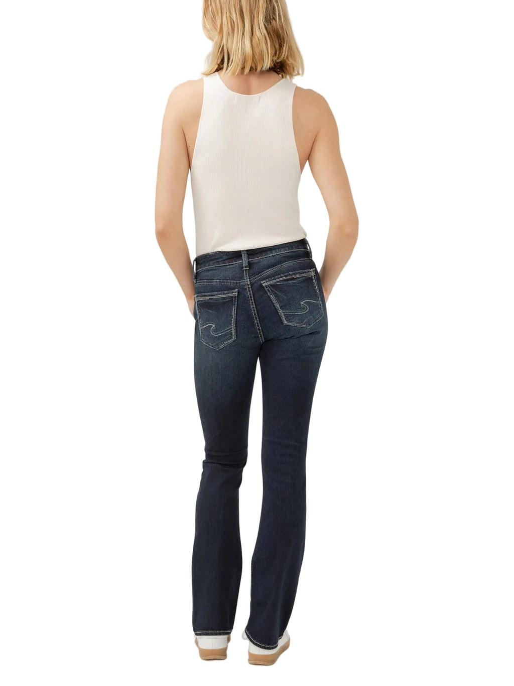 SILVER JEANS Jeans Silver Jeans Co Women's Indigo Suki Mid Rise Slim Bootcut Jeans L93616EDB405