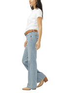 SILVER JEANS Jeans Silver Jeans Co Women's Odessa Blue Trouser Leg Frontier Jeans L93504LF0218