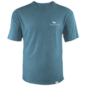 Simply Southern Shirts Simply Southern Men's Golden Light Teal Short Sleeve T-Shirt