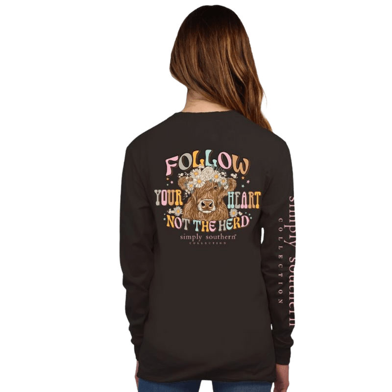 Simply Southern Women s Black Herd Long Sleeve T Shirt Russell s Western Wear Inc