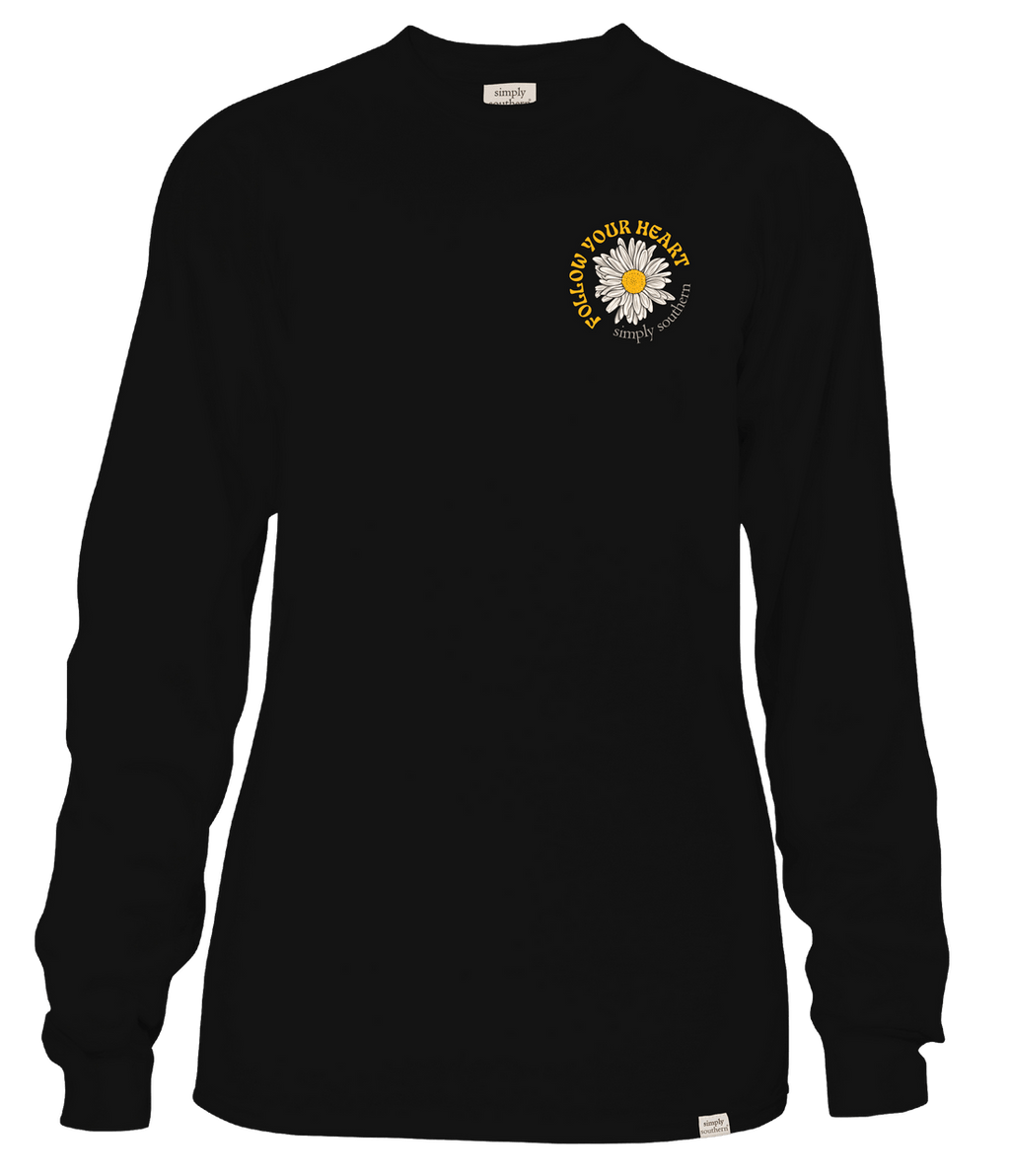SIMPLY SOUTHERN Shirts Simply Southern Women's Black Herd Long Sleeve T-Shirt