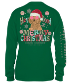 SIMPLY SOUTHERN Shirts Simply Southern Women's Green Dood Kelly Long Sleeve T-Shirt