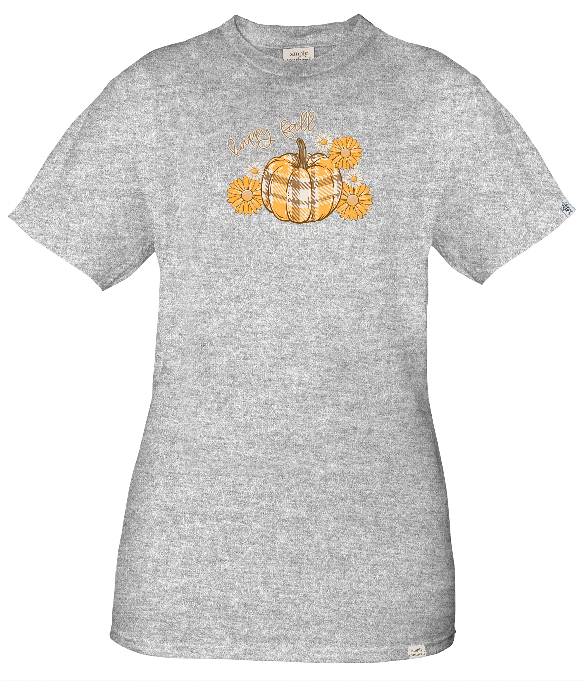 Women's Funny Fall Pumpkin Halloween T-Shirt - Short Sleeve Graphic Tee For Autumn & Spooky Season