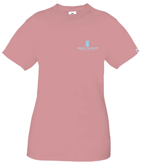 Simply Southern Women's Pink Not In The Mood Today Short Sleeve T