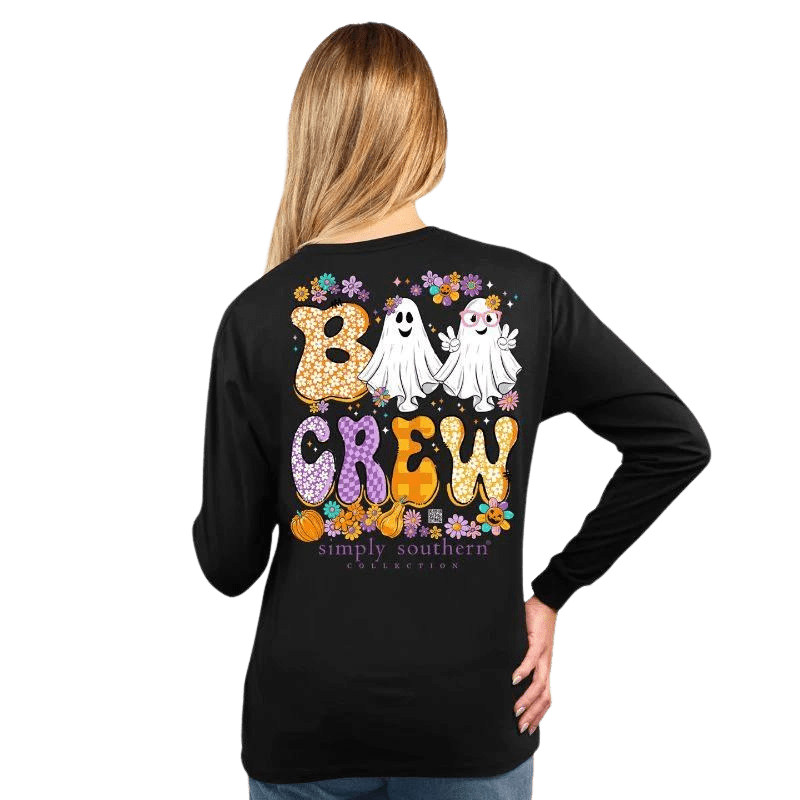 Simply Southern Shirts Simply Southern Women's Trick or Treat Long Sleeve Graphic T-Shirt