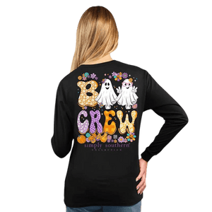 Simply Southern Trick or Treat Long Sleeve Black Small