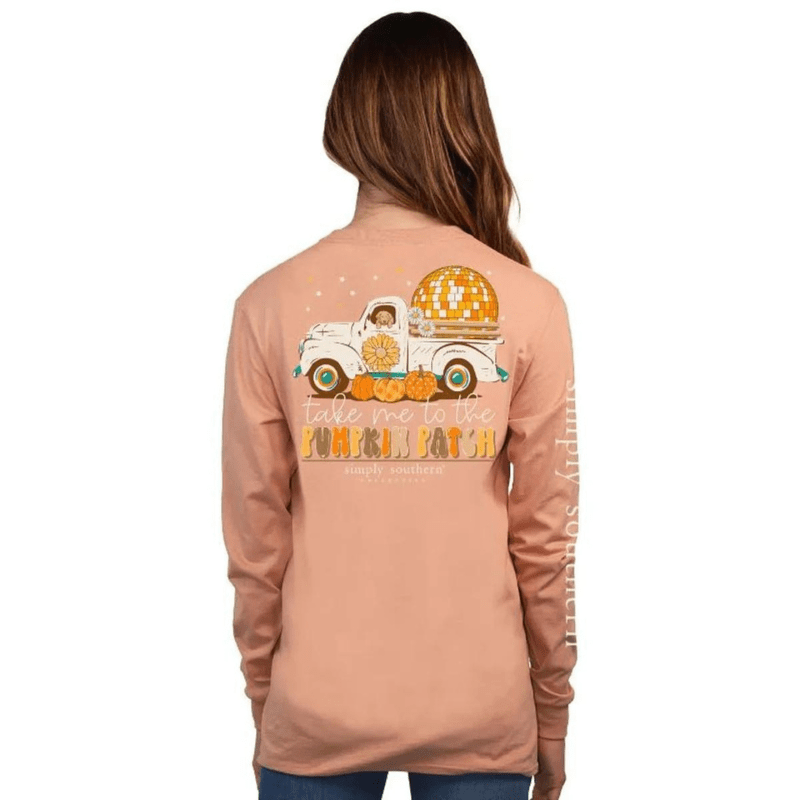 Simply Southern Shirts Simply Southern Women's Truck Cafe Long Sleeve Graphic T-Shirt