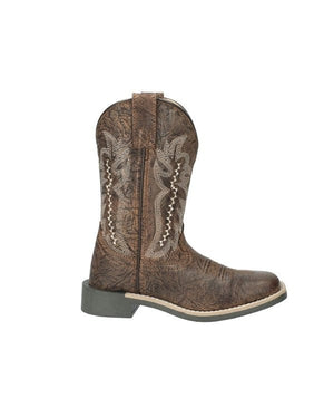 Smoky Mt Boots Boots Smoky Mountain Boys Presley Brown Distressed Square Toe Western Boots 3311C