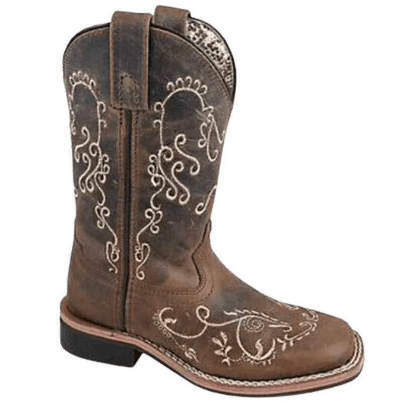 Smoky Mt Boots Boots Smoky Mountain Girls Marilyn Brown Waxed Distressed Western Boots 3845C