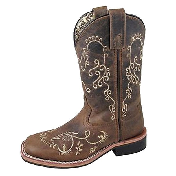 Smoky Mt Boots Boots Smoky Mountain Girls Marilyn Brown Waxed Distressed Western Boots 3845C