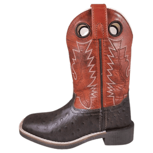 SMOKY MT BOOTS Boots Smoky Mountain Kids Colt Dark Brown & Burnt Orange Western Boots 3238Y