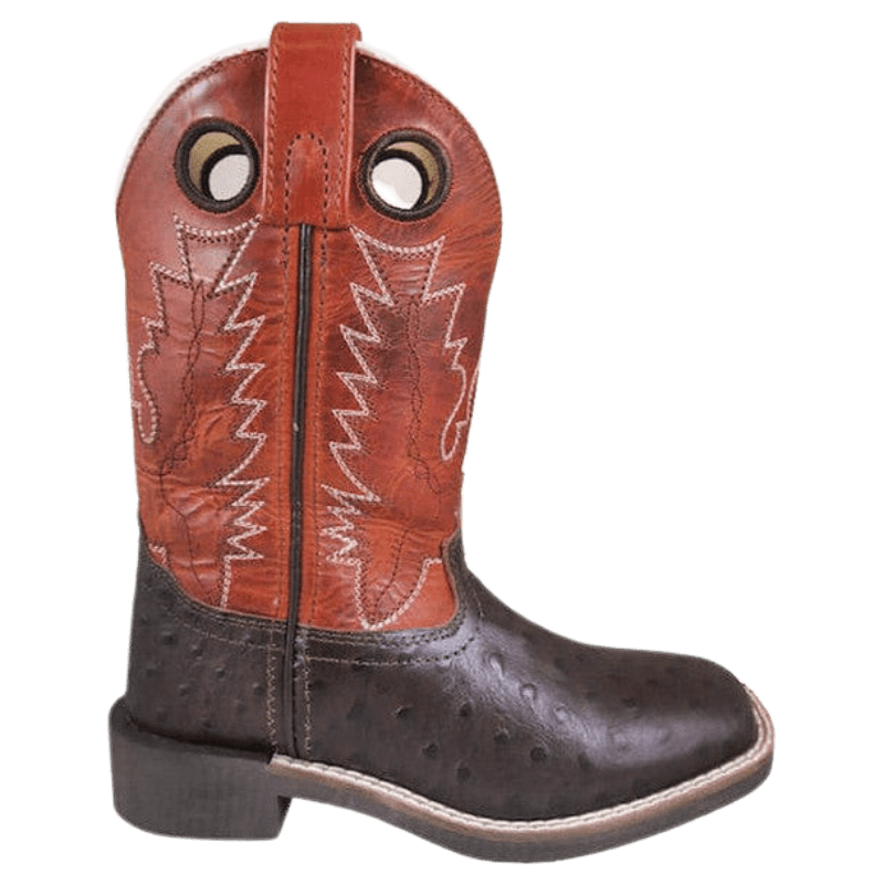 SMOKY MT BOOTS Boots Smoky Mountain Kids Colt Dark Brown & Burnt Orange Western Boots 3238Y