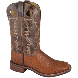 SMOKY MT BOOTS Boots Smoky Mountain Men's Danville Cognac and Brown Crackle Western Boots 4048