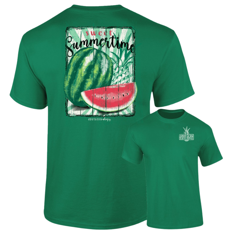Southernology Shirts Southernology Women's Watermelon Sweet Summertime Graphic T-Shirt